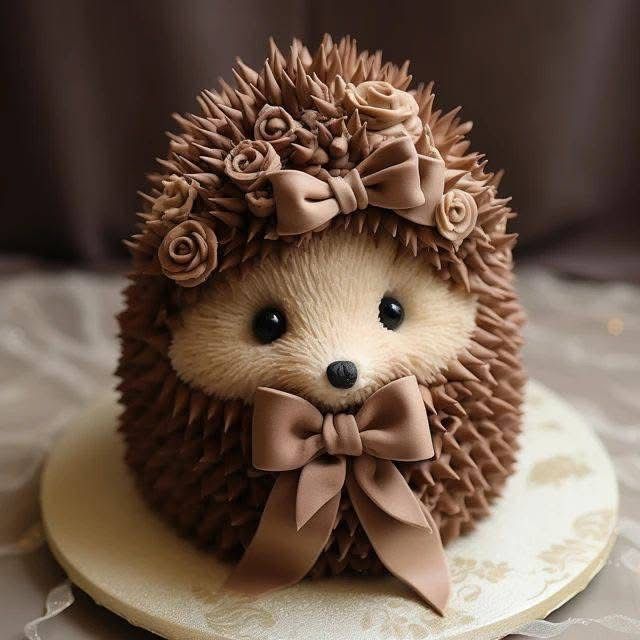 Concrete Cake With Premium 1 Hedgehog